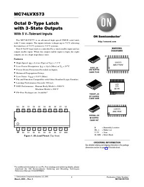 MC74LVX573DT Datasheet PDF ON Semiconductor