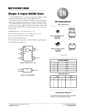 MC74VHC1G00 Datasheet PDF ON Semiconductor