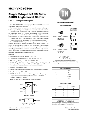 MC74VHC1GT00 Datasheet PDF ON Semiconductor