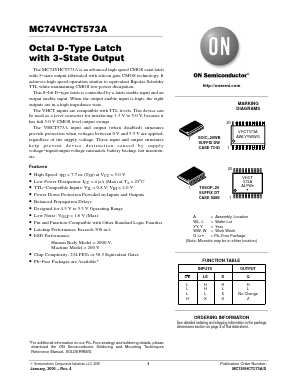 MC74VHCT573A Datasheet PDF ON Semiconductor