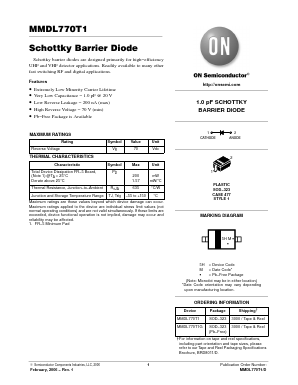 MMDL770T1G Datasheet PDF ON Semiconductor