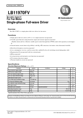 LB11970FV-TLM-E Datasheet PDF ON Semiconductor