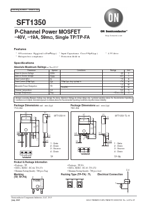 SFT1350-TL-H Datasheet PDF ON Semiconductor
