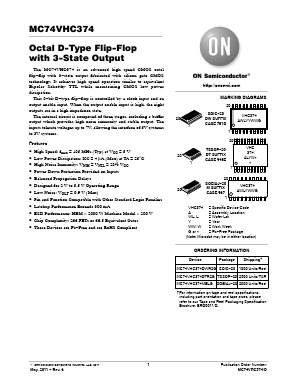 MC74VHC374MELG Datasheet PDF ON Semiconductor