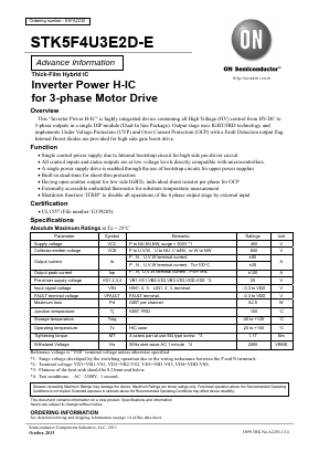 STK5F4U3E2D-E Datasheet PDF ON Semiconductor