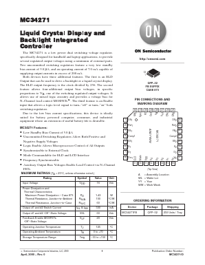 MC34271FB Datasheet PDF ON Semiconductor
