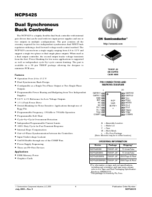 NCP5425DBR2G Datasheet PDF ON Semiconductor
