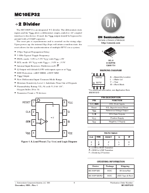MC10EP32_99 Datasheet PDF ON Semiconductor