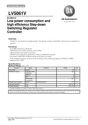 LV5061V Datasheet PDF ON Semiconductor