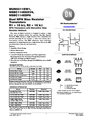 MUN5211DW1 Datasheet PDF ON Semiconductor