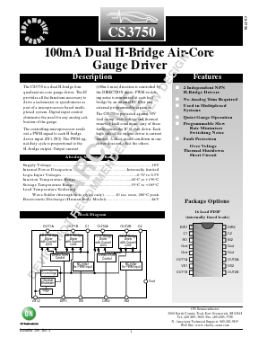 CS3750 Datasheet PDF ON Semiconductor