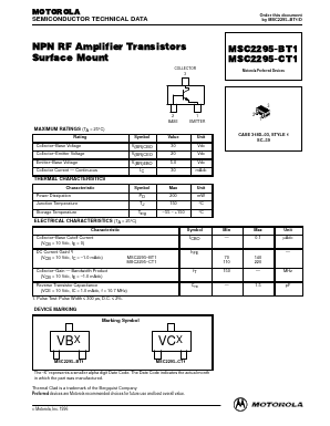 MSC2295-BT2 Datasheet PDF ON Semiconductor