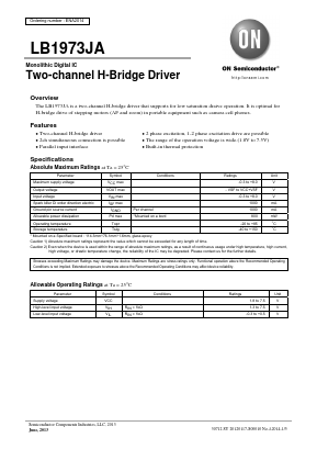 LB1973JA Datasheet PDF ON Semiconductor