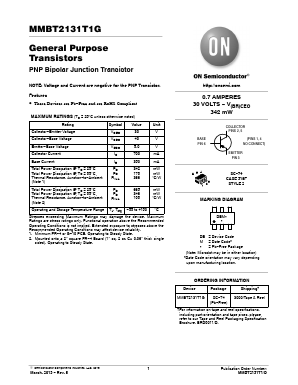 MMBT2131T1G Datasheet PDF ON Semiconductor