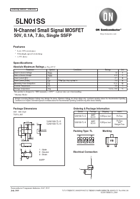 5LN01SS-TL-H Datasheet PDF ON Semiconductor