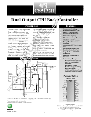 CS5132H Datasheet PDF ON Semiconductor