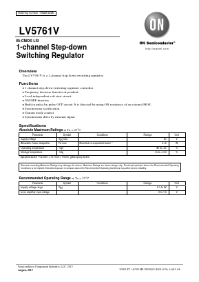 LV5761V Datasheet PDF ON Semiconductor