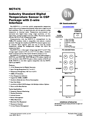 NCT475BFCT2G Datasheet PDF ON Semiconductor