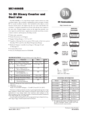 MC14060BFEL Datasheet PDF ON Semiconductor