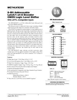 MC74LVX259DTG Datasheet PDF ON Semiconductor
