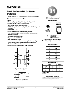 NLV27WZ125USG Datasheet PDF ON Semiconductor