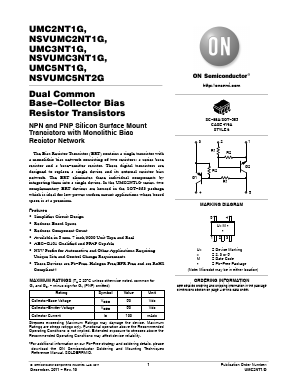 UMC2NT1G Datasheet PDF ON Semiconductor