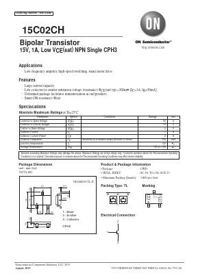 15C02CH Datasheet PDF ON Semiconductor