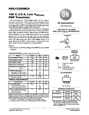 NSS1C200MZ4 Datasheet PDF ON Semiconductor