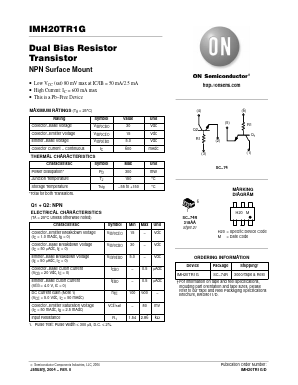 IMH20TR1G Datasheet PDF ON Semiconductor