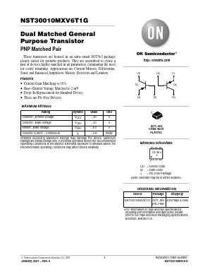 NST30010MXV6T1G Datasheet PDF ON Semiconductor