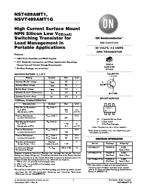 NST489AMT1G Datasheet PDF ON Semiconductor