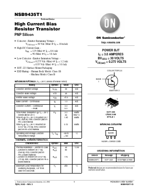 NSB9435T1 Datasheet PDF ON Semiconductor