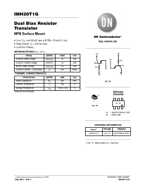 IMH20T1G Datasheet PDF ON Semiconductor