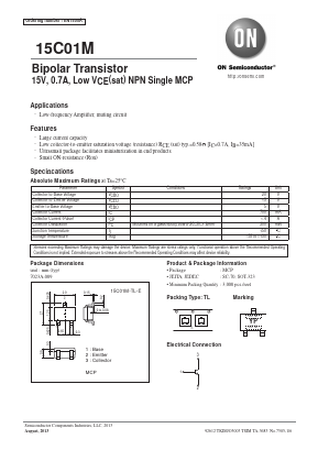 15C01M Datasheet PDF ON Semiconductor