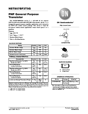 NST857BF3T5G Datasheet PDF ON Semiconductor