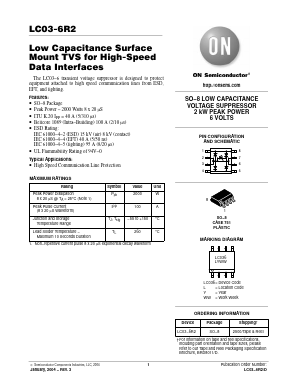 LC03-6R2 Datasheet PDF ON Semiconductor