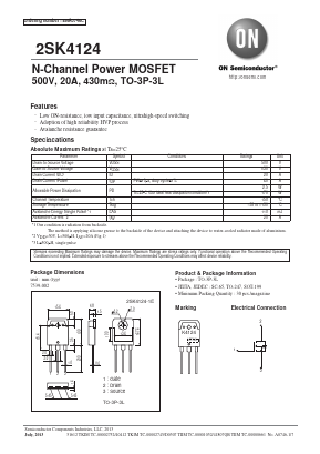 K4124 Datasheet PDF ON Semiconductor