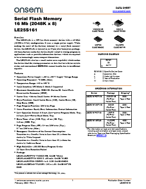 LE25S161 Datasheet PDF ON Semiconductor