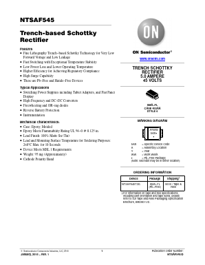 NTSAF545T3G Datasheet PDF ON Semiconductor