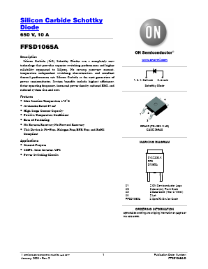 FFSD1065A Datasheet PDF ON Semiconductor