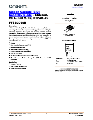 FFSB2065B Datasheet PDF ON Semiconductor