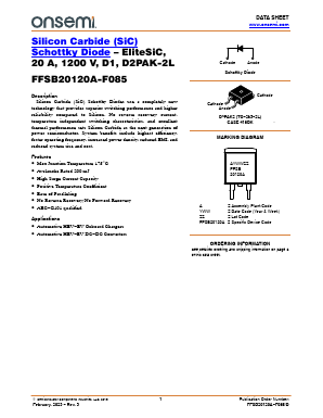 FFSB20120A-F085 Datasheet PDF ON Semiconductor