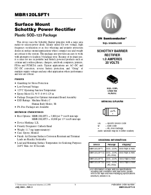 MBR120LSFT1G Datasheet PDF ON Semiconductor