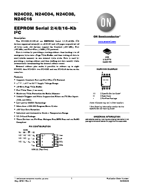 N24C16UDTG Datasheet PDF ON Semiconductor