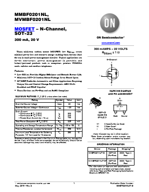 MMBF0201NL Datasheet PDF ON Semiconductor
