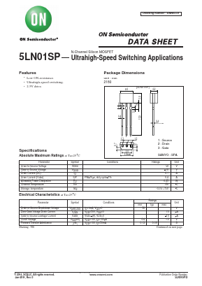 5LN01SP Datasheet PDF ON Semiconductor