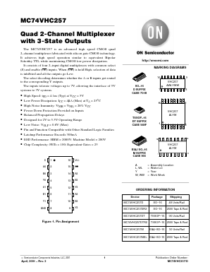 MC74VHC257 Datasheet PDF ON Semiconductor