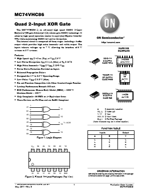 MC74VHC86 Datasheet PDF ON Semiconductor