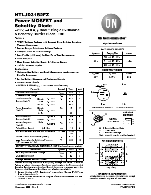 NTLJD3182FZ Datasheet PDF ON Semiconductor