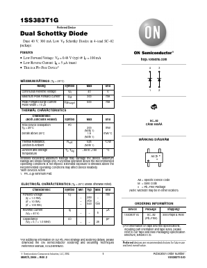 1SS383T1G Datasheet PDF ON Semiconductor